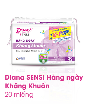 Diana SENSI Hàng ngày Kháng Khuẩn 20 miếng